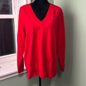 Tommy Hilfiger red sweater XXL